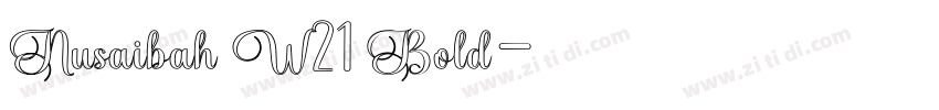 Nusaibah W21 Bold字体转换 Nusaibah W21 Bold字体转换